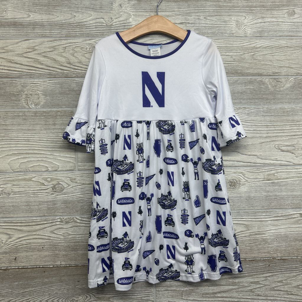 NEW Northwestern LS Dress 5t