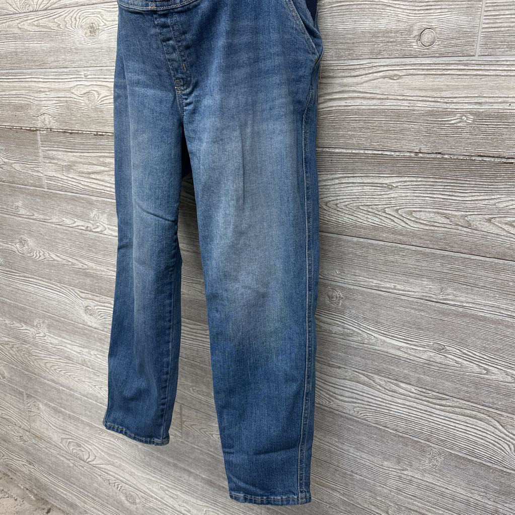 Side Panel Denim Overalls 8/Medium Short