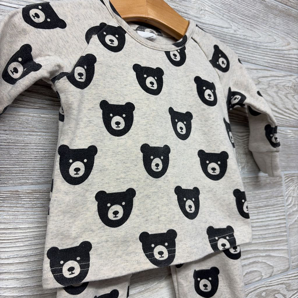 LS Shirt & Joggers Bears 6-12M