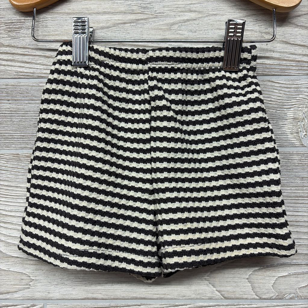 Waffle Knit Shirt & Shorts Stripes 9-12M
