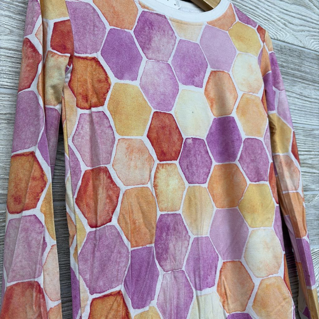 2 Pc LS Bamboo PJs Honeycomb 6