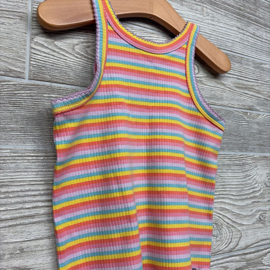 Ribbed Tank Top Stripes 4T