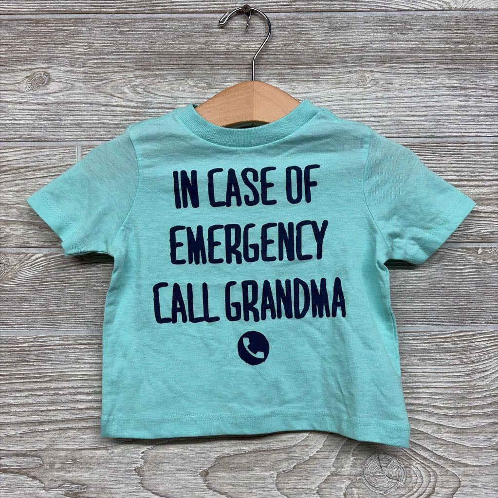 NEW Shirt In Case Of Emergency Call Grandma 6-9M