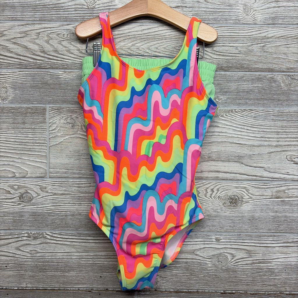 Swimsuit Printed & Shorts 10-12