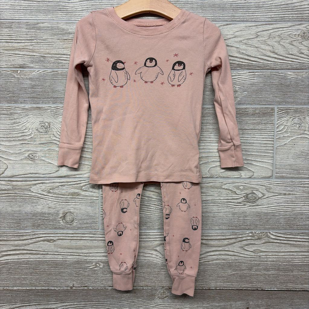 2 Pc LS PJs Penguins Stars 3T
