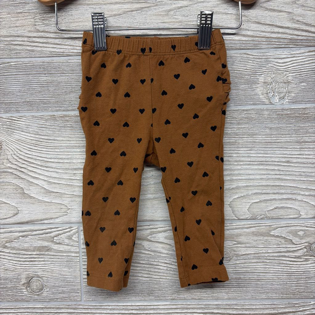 Leggings Hearts Ruffle Butt 6-12M