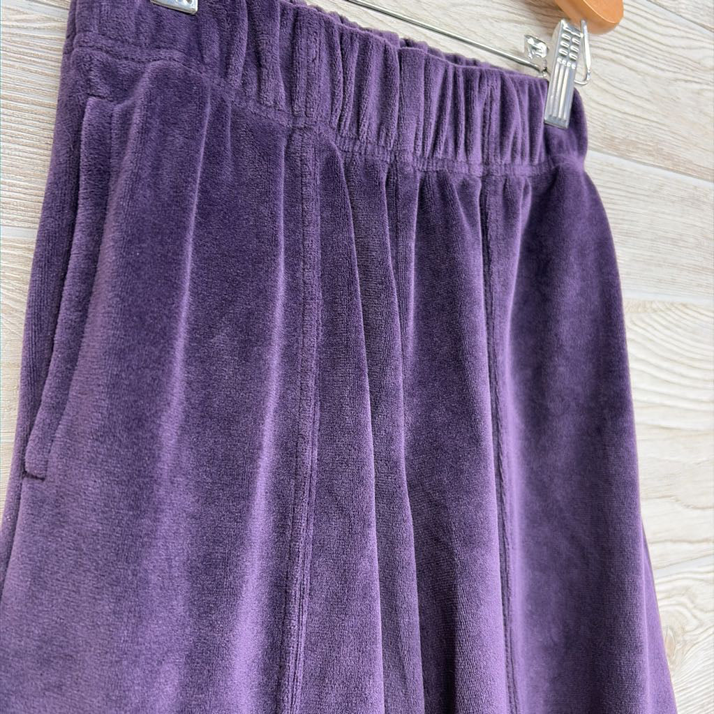 Velour Wide Leg Pants 6-7