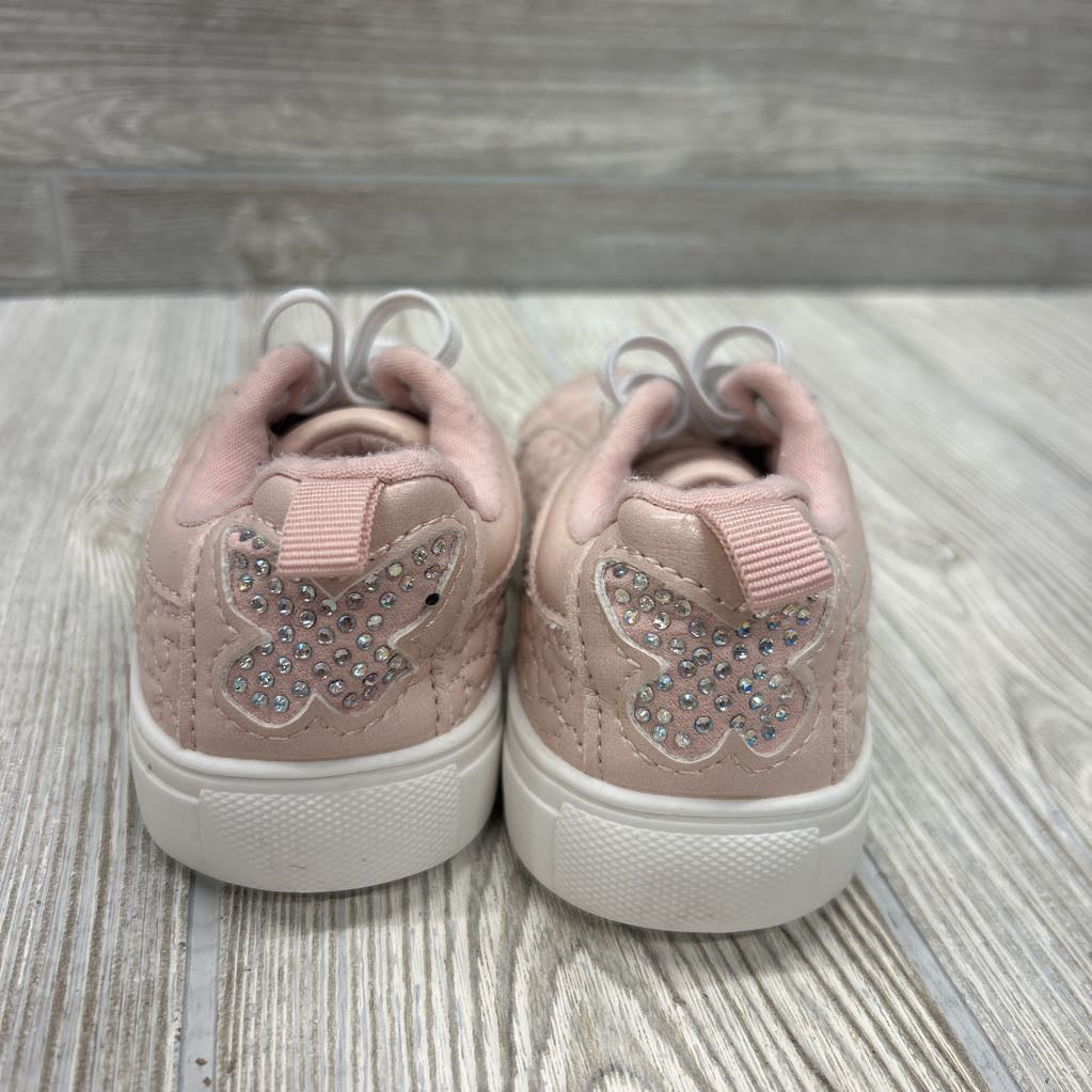 Slip On Shoes Quilted Side Butterflies 7c