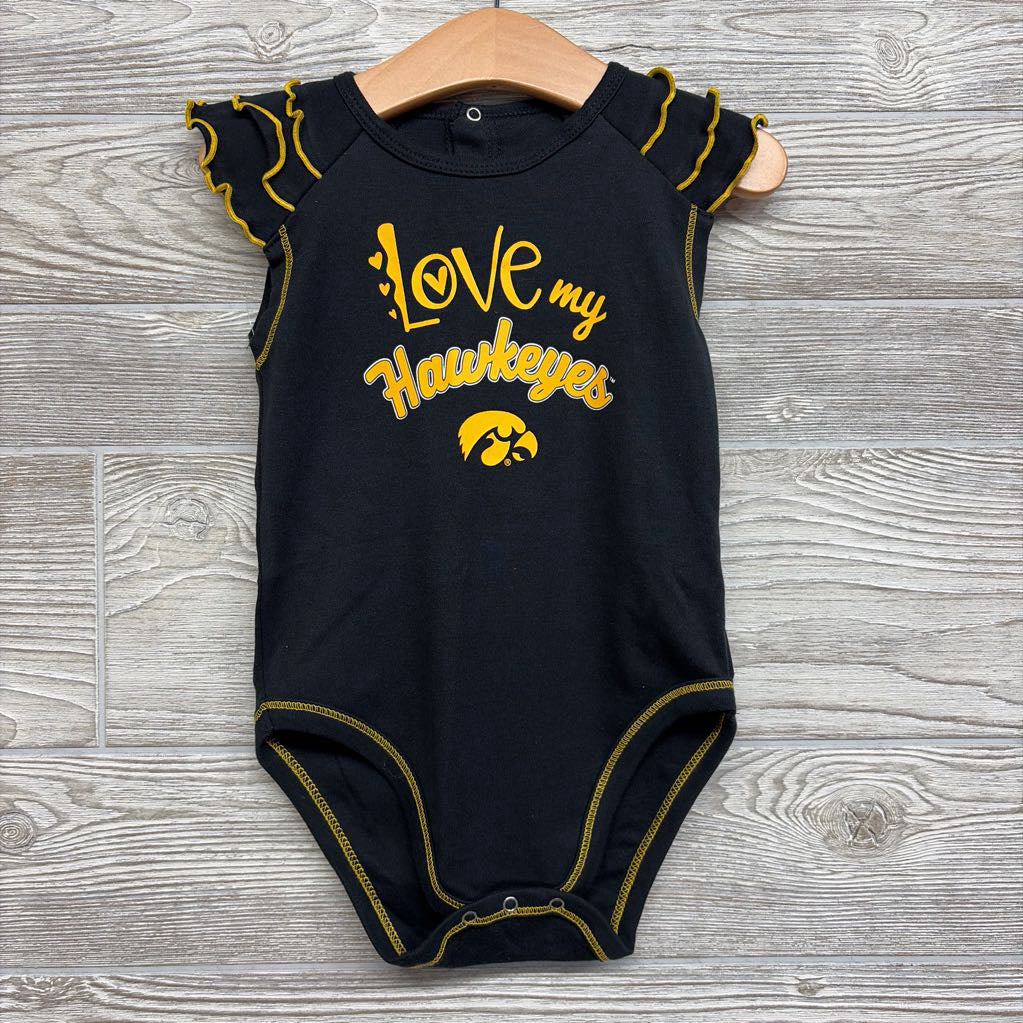 Flutter Sleeve Bodysuit Love My Hawkeyes 24M