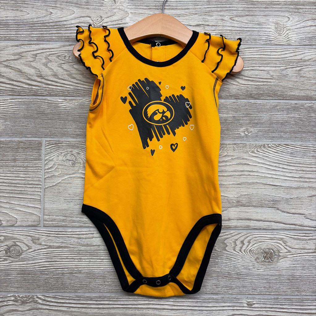 Flutter Sleeve Bodysuit Hearts IA Hawkeyes 24M