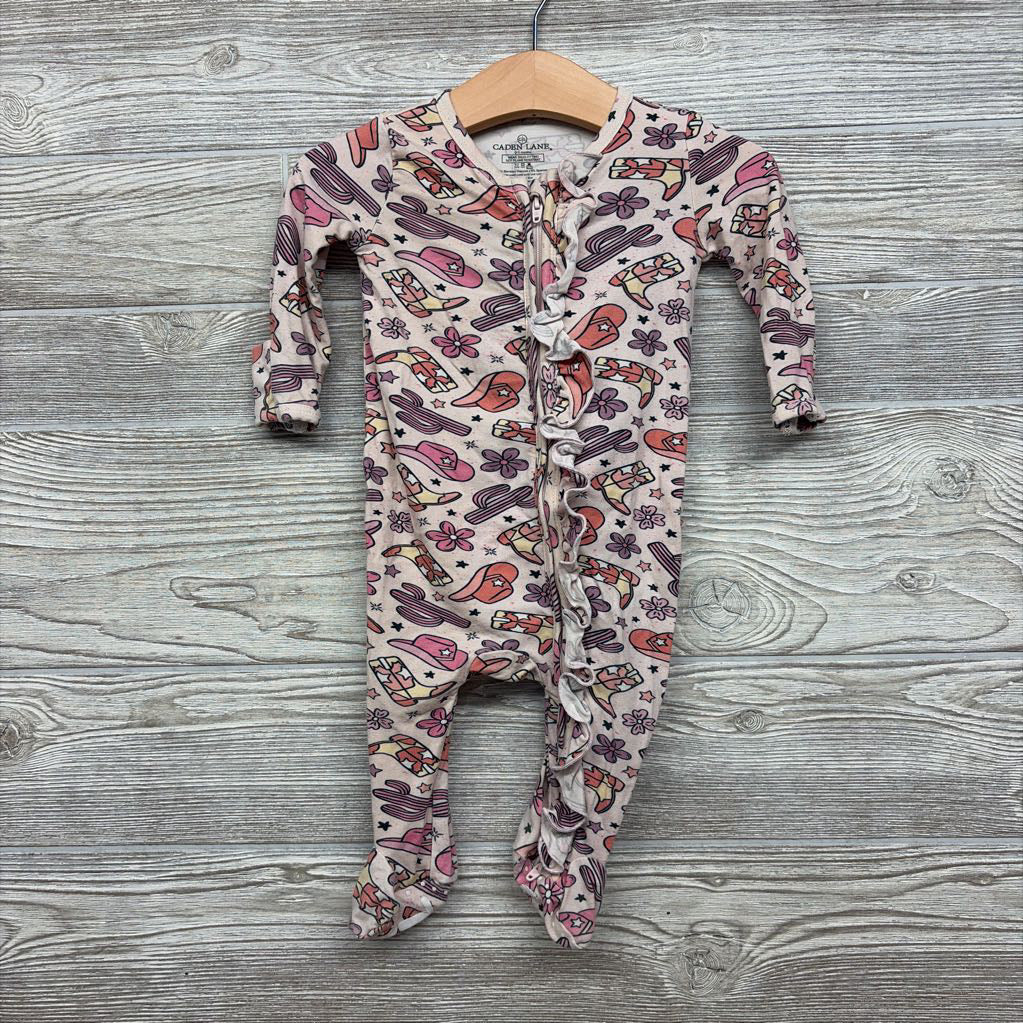 Bamboo Sleeper Flowers Ruffle 3-6M