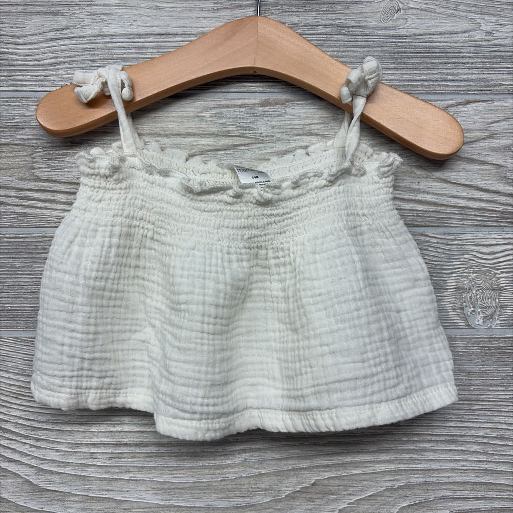Smocked Gauze Tank Top 3-6M