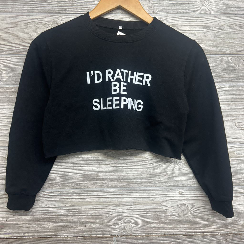 Cropped Crewneck I'd Rather Be Sleeping 8
