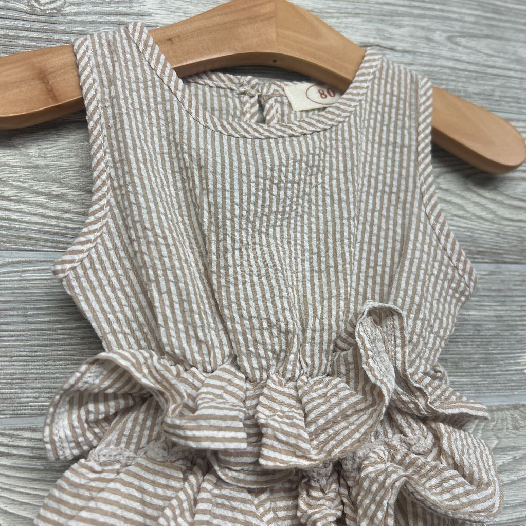 Tank Seersucker Roper Ruffle 9-12M
