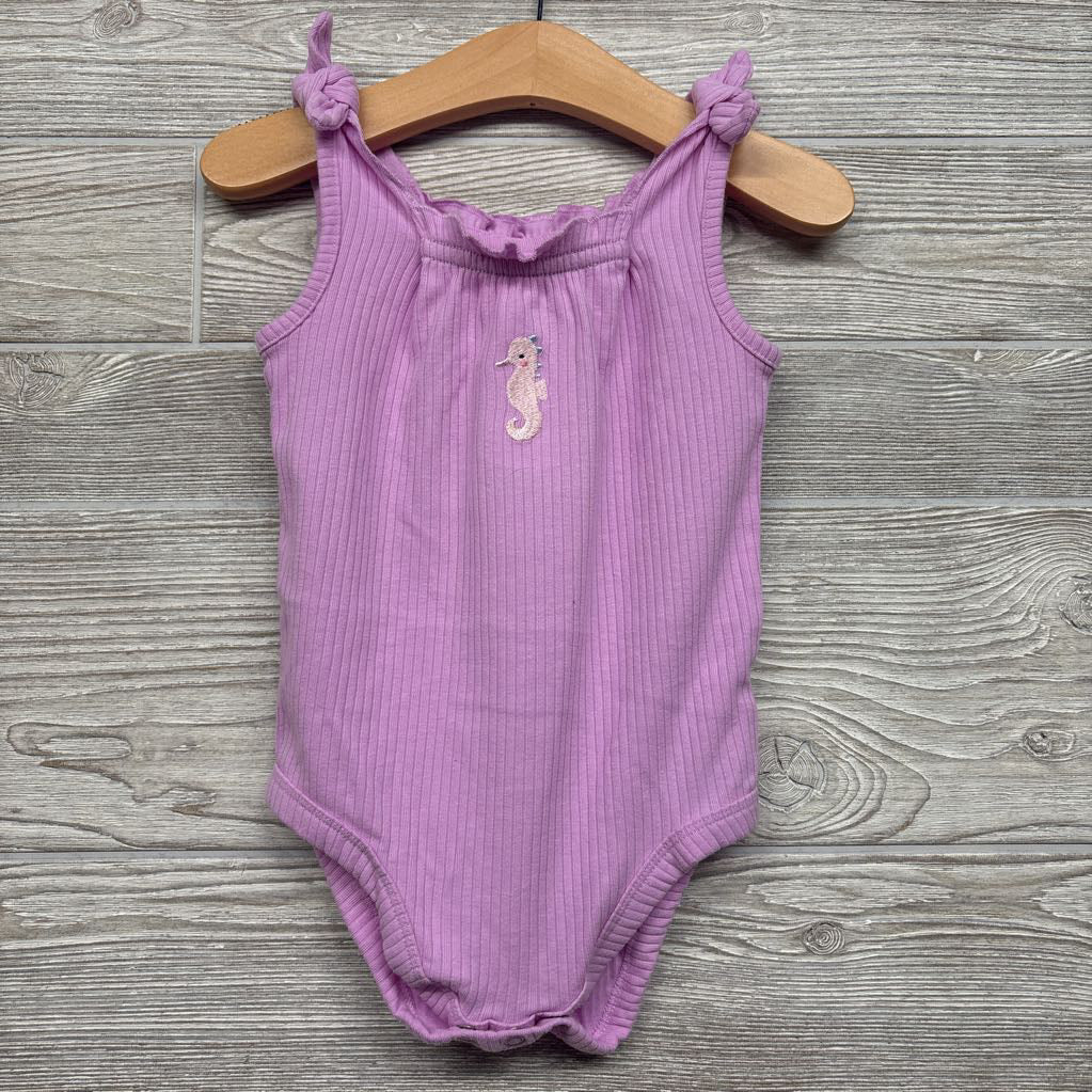 Ribbed Tank Bodysuit Seahorse 18M