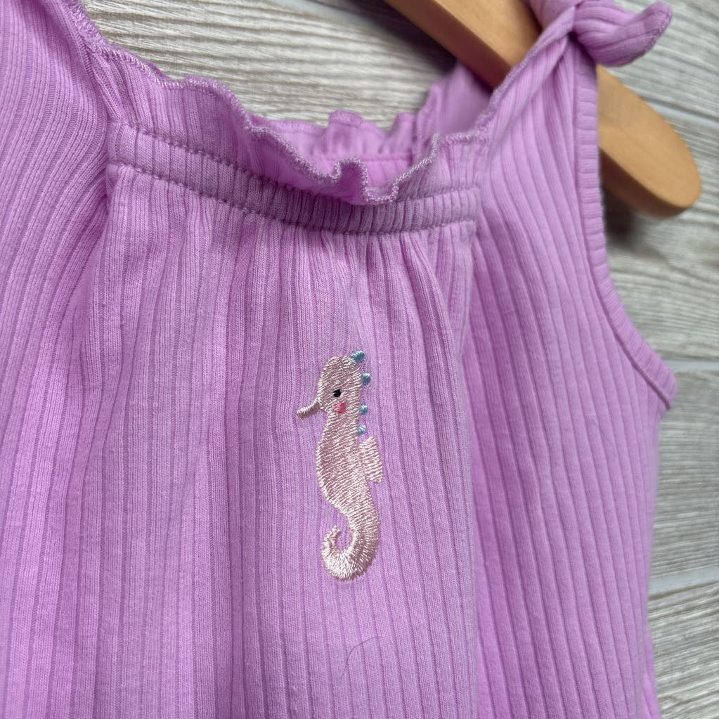 Ribbed Tank Bodysuit Seahorse 18M