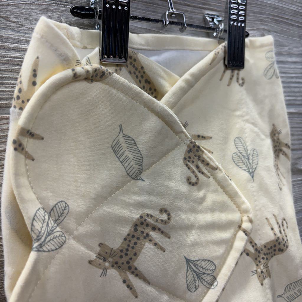 Monogram Collection Swaddle Leopards Leaves 0-3M