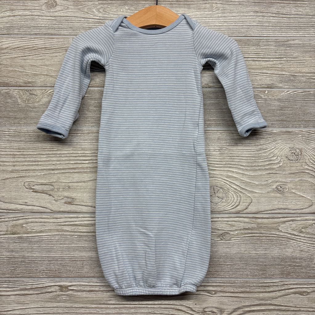 LS PJ Gown Stripes NB
