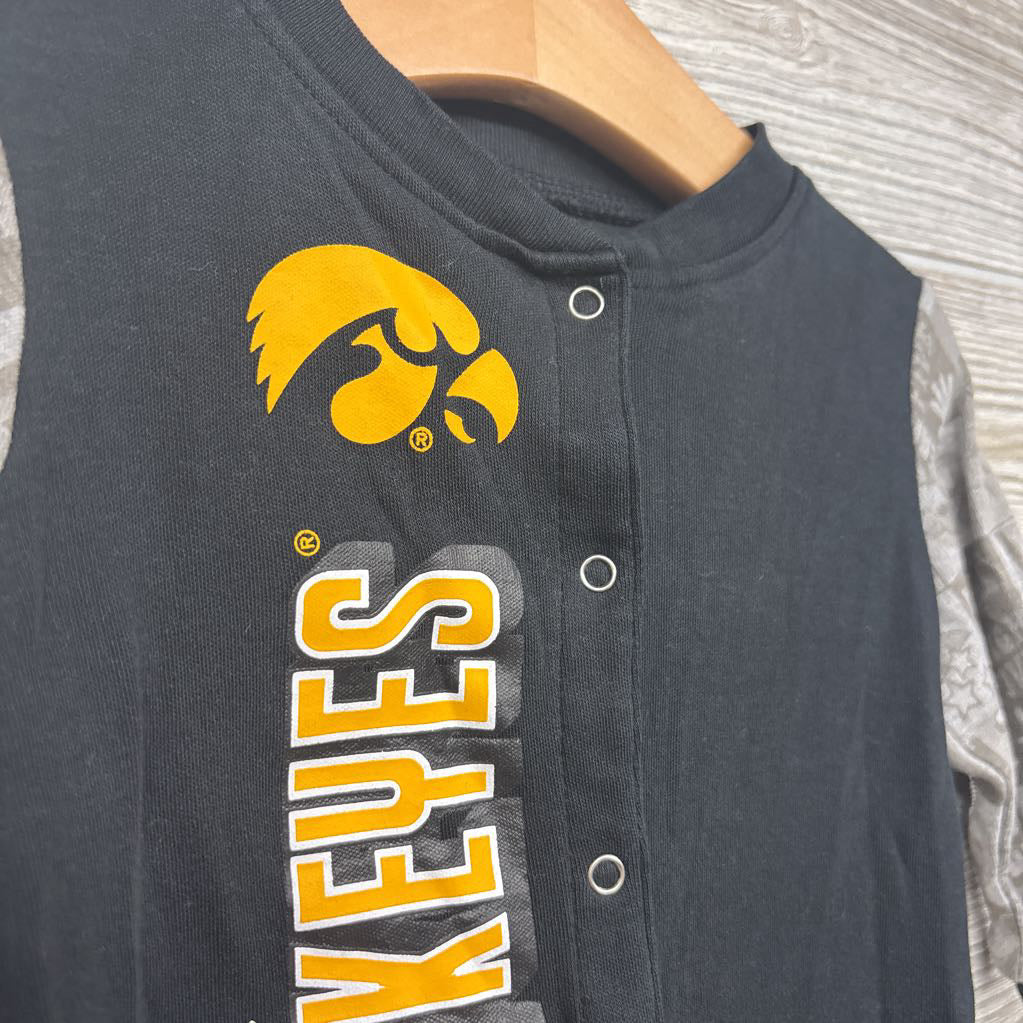 LS Snap Outfit IA Hawkeyes 6-9M