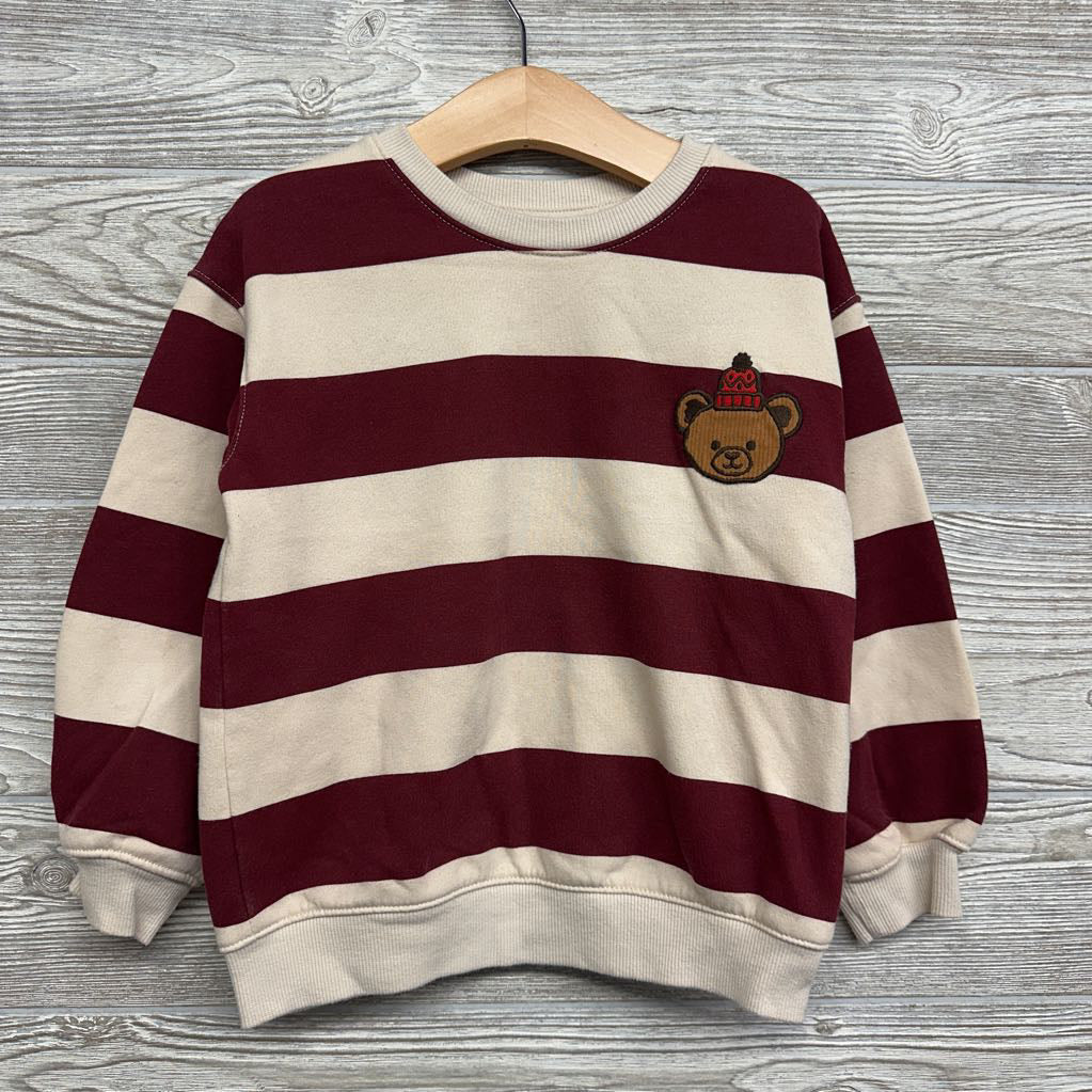 Crewneck Stripes Bear 5t