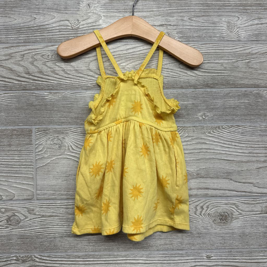 Ribbed Ruffle Sleeveless Dress Suns12M