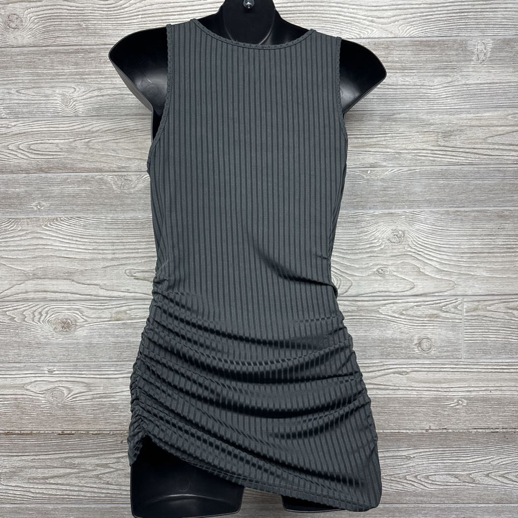 Ribbed Ruched Tank Top Medium