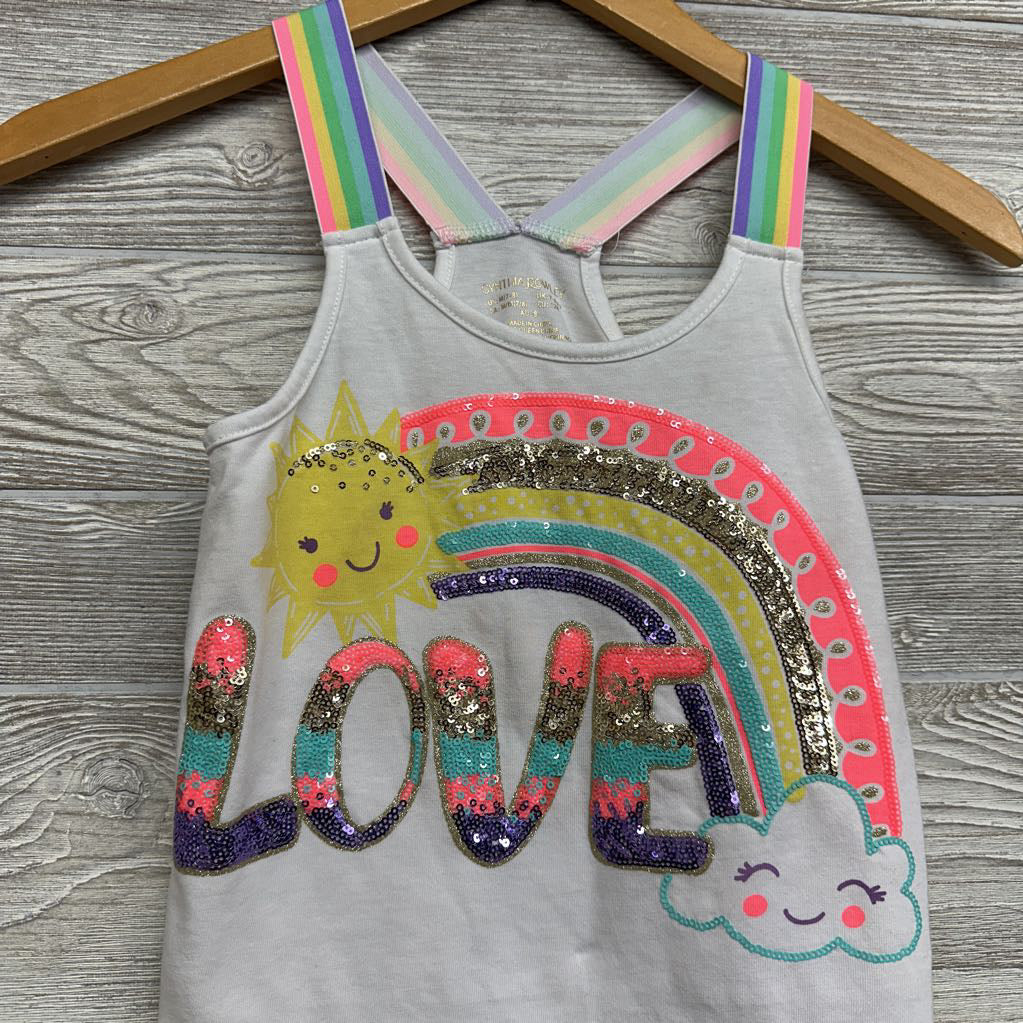 Tank Top Sequins Love 7-8