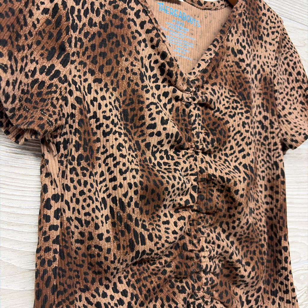 Ribbed Shirt Animal Print 10-12