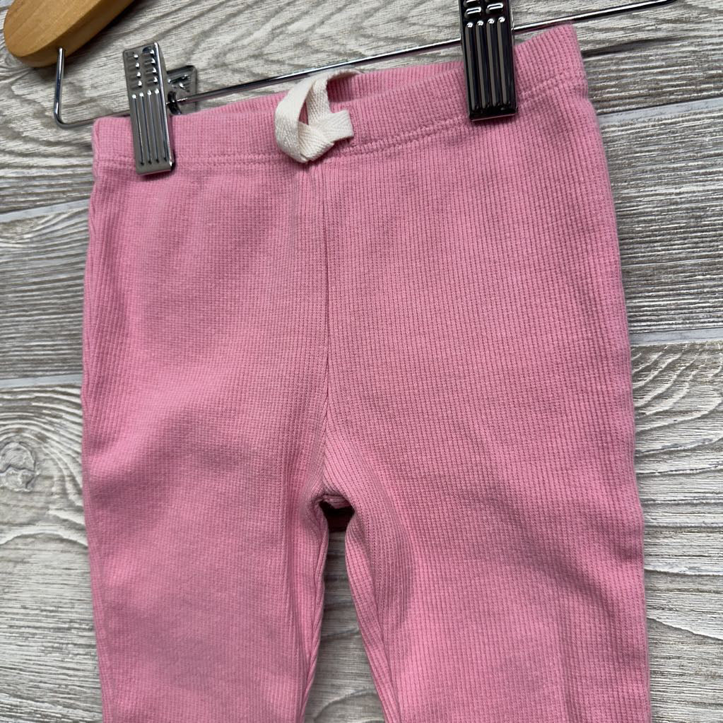 Ribbed Pants Lettuce Trim 6M