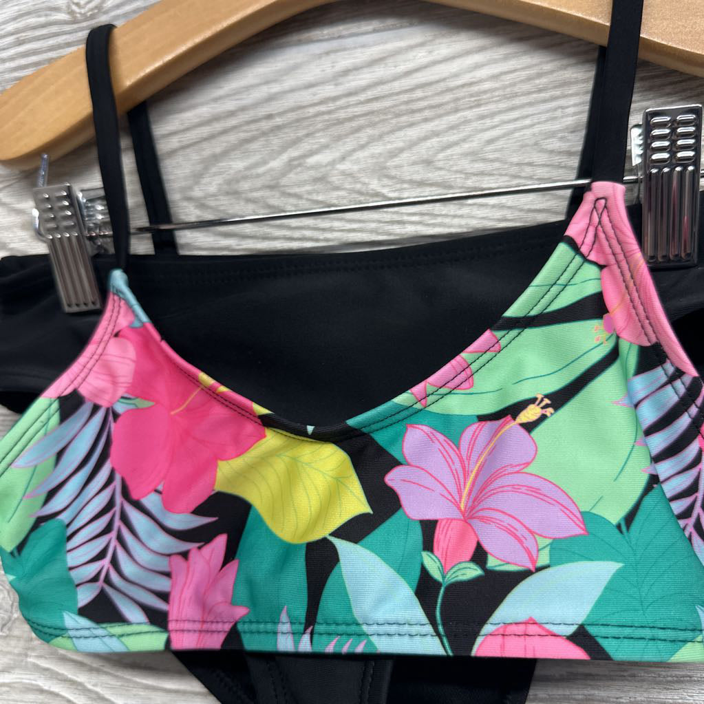 2 Pc Swimsuit Flowers 8