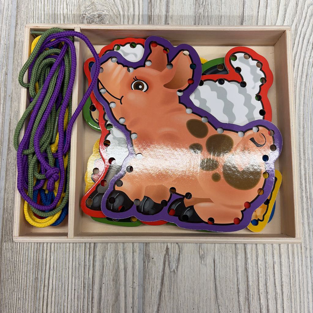 Lace & Trace Activity Set Farm Animals