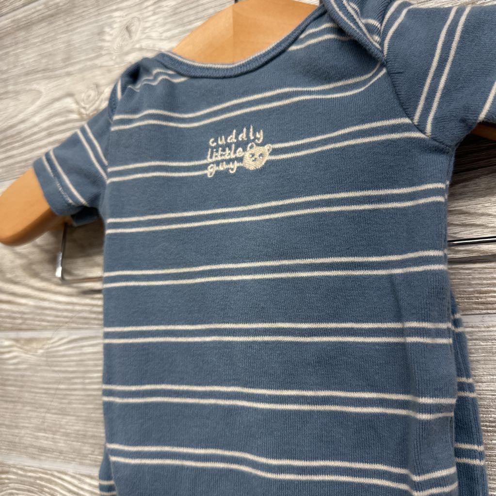 Bodysuit & Pants Stripes Cuddly Little Guy NB