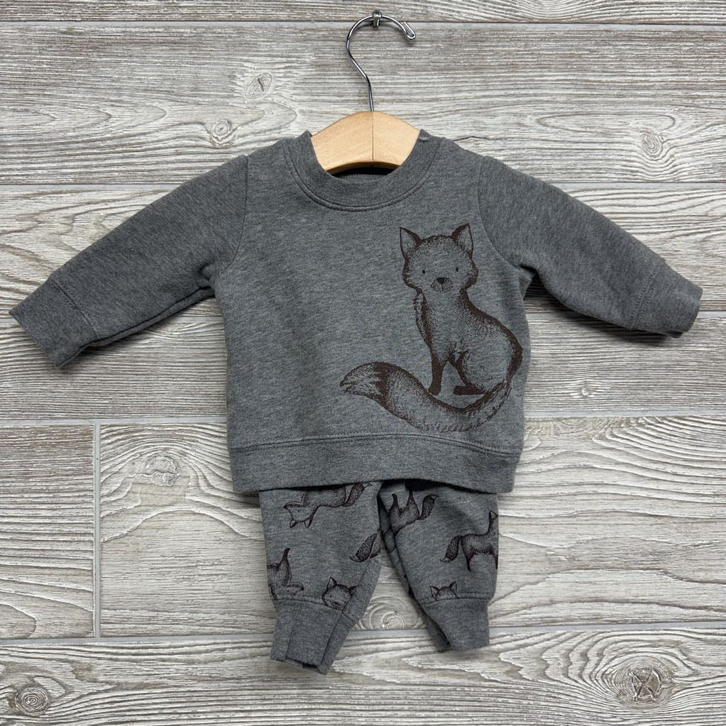 Crewneck & Jogger Sweatpants Fox 0-3M