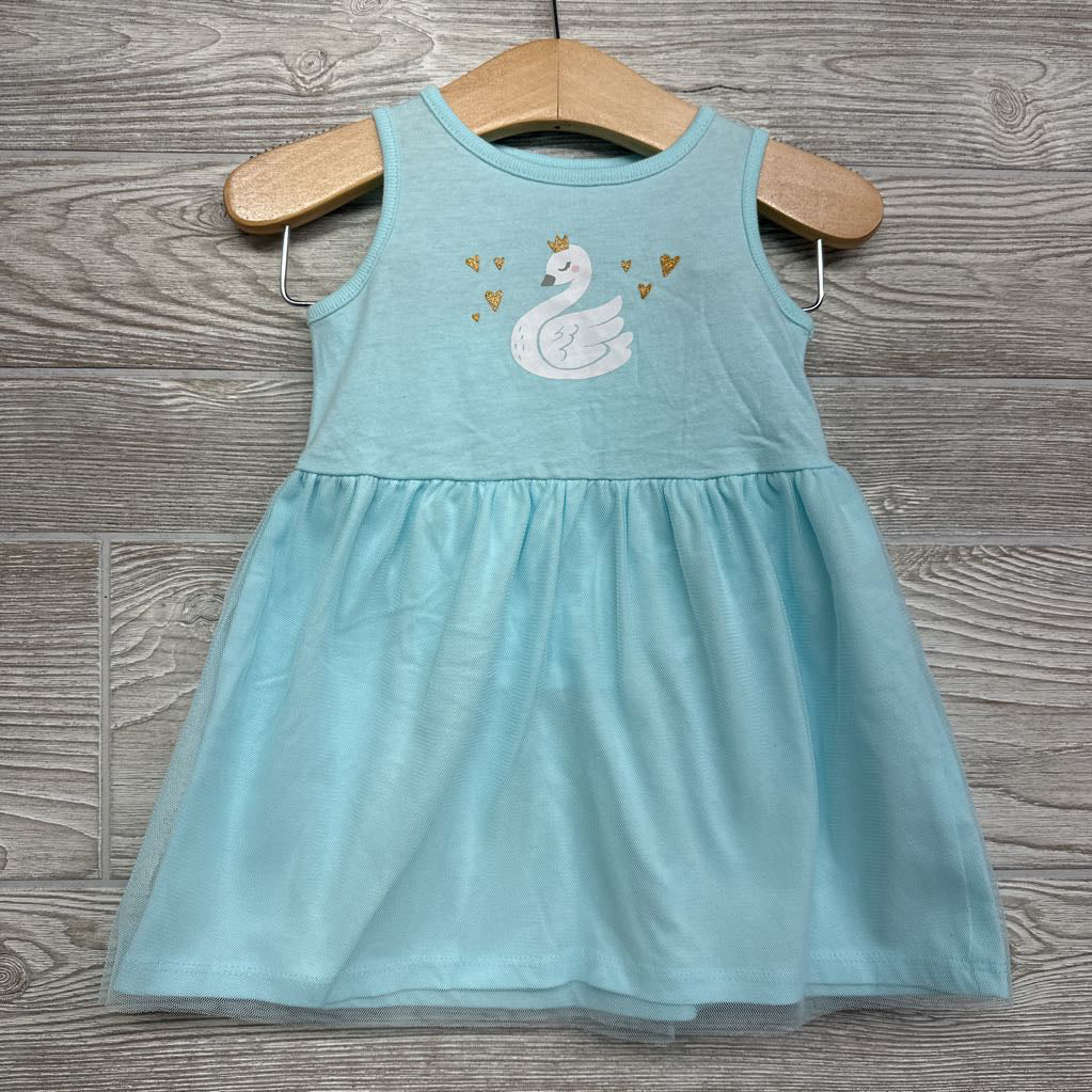 Tank Tulle Dress & Bloomers Swan 12M