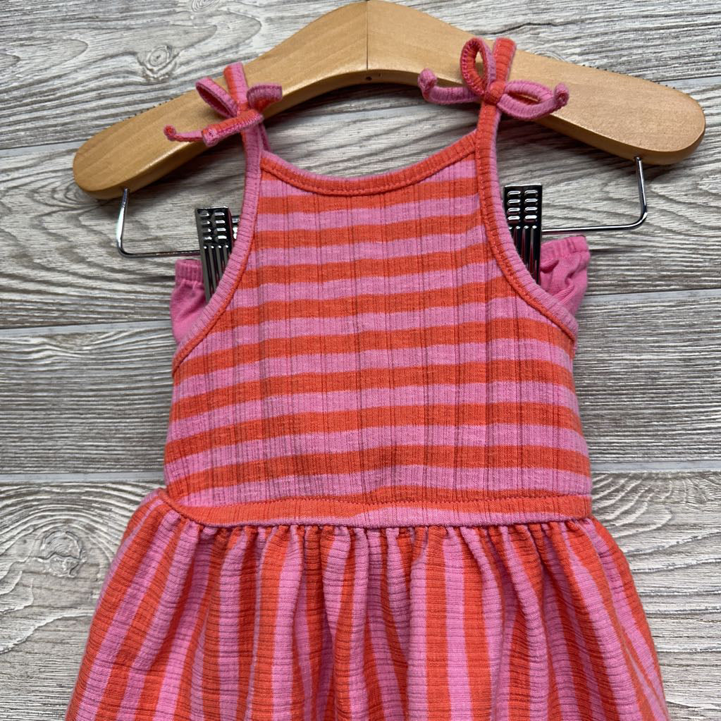 Ribbed Tank Dress Stripes & Bloomers 12M