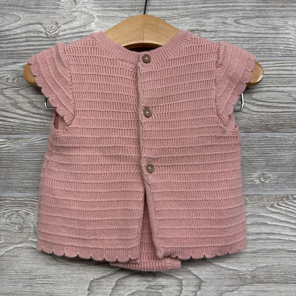Sweater Knit Shirt & Shorts Scallop Trim 12M