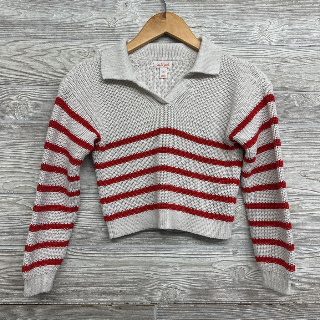 Striped 6-7Sweater W/ Collar