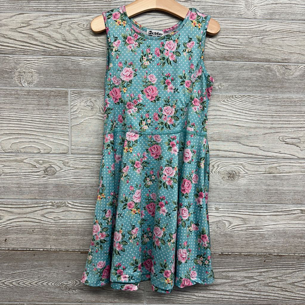 Tank Dress Flowers 6-7