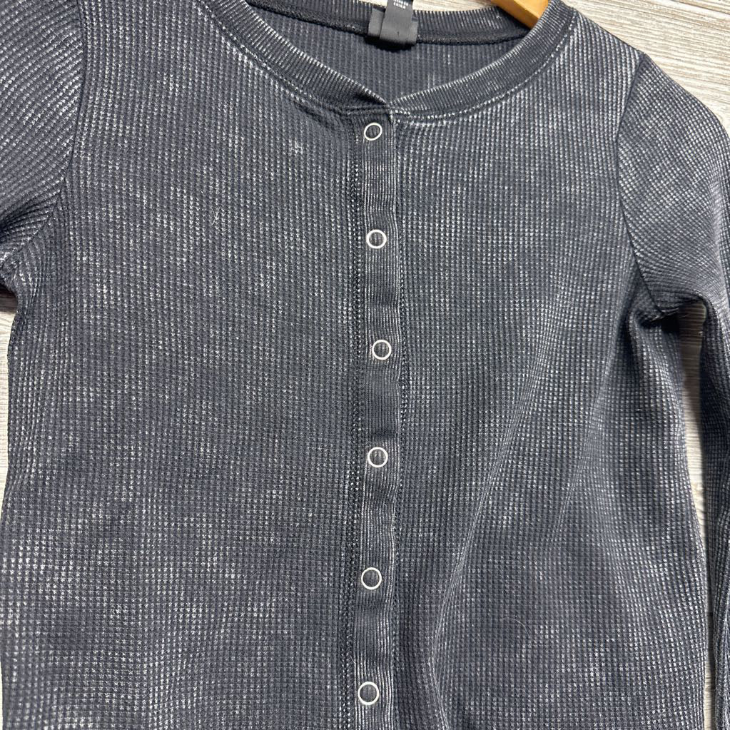 LS Weathered Waffle Knit Snap Shirt 10-12