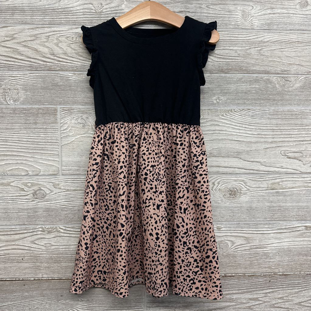Ruffle Sleeve Dress Animal Print 6