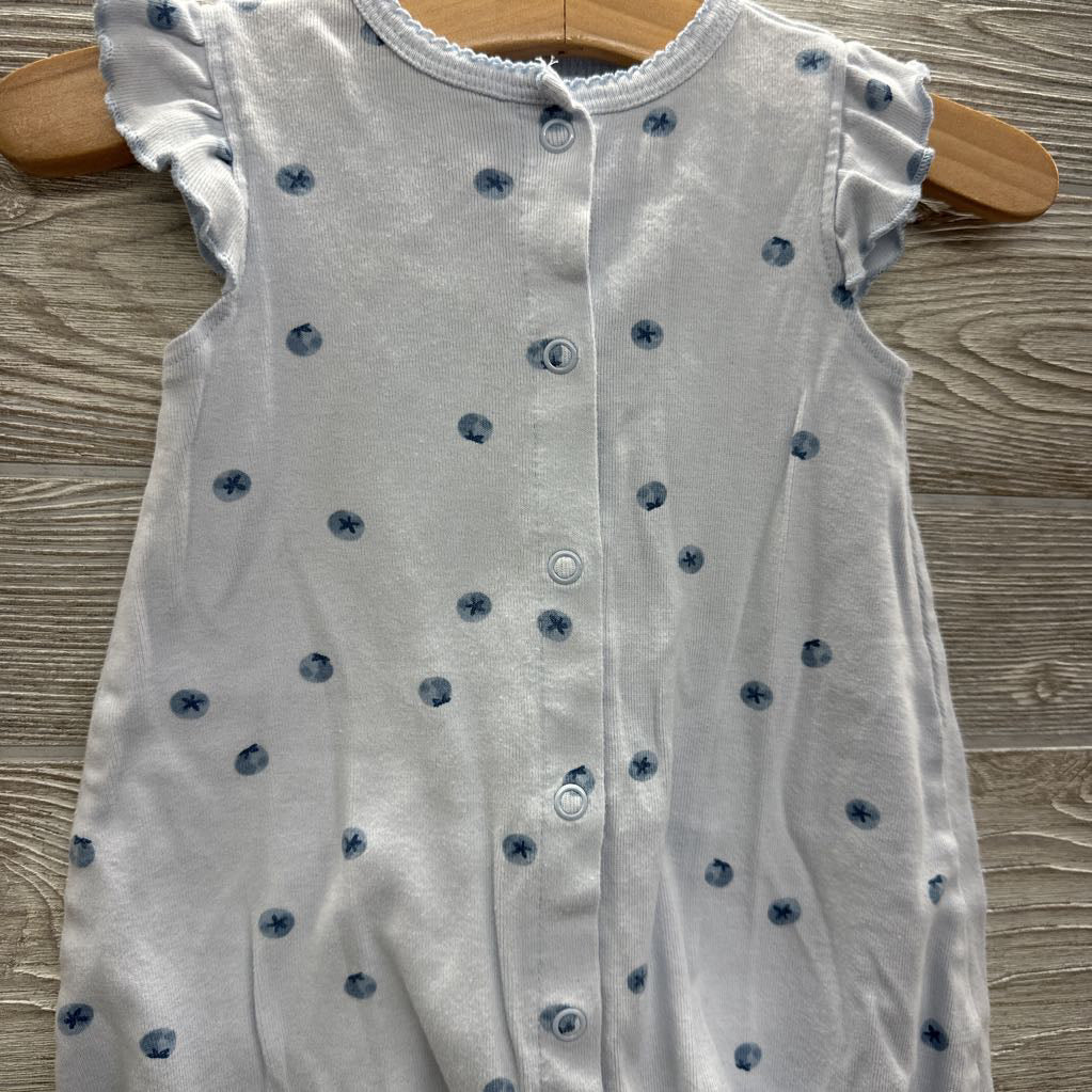 Flutter Sleeve Creeper Blueberries 6M