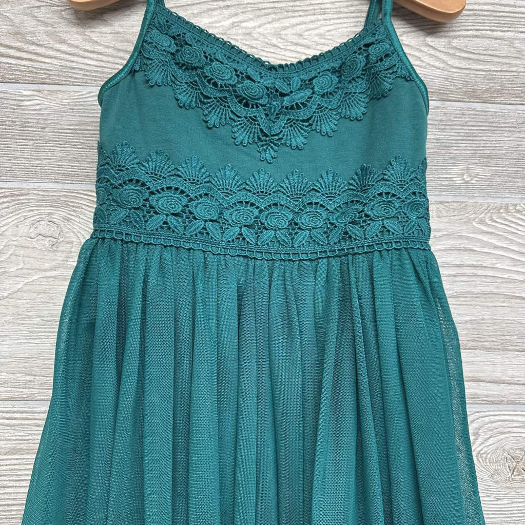 Tank Tulle Macrame Lace Dress 4-5