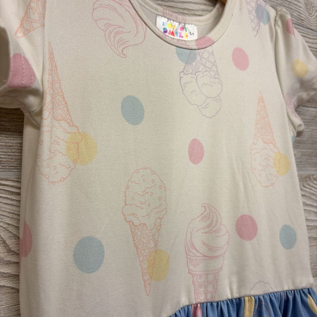 Twirl Dress Ice Cream Cones Dots 5-6