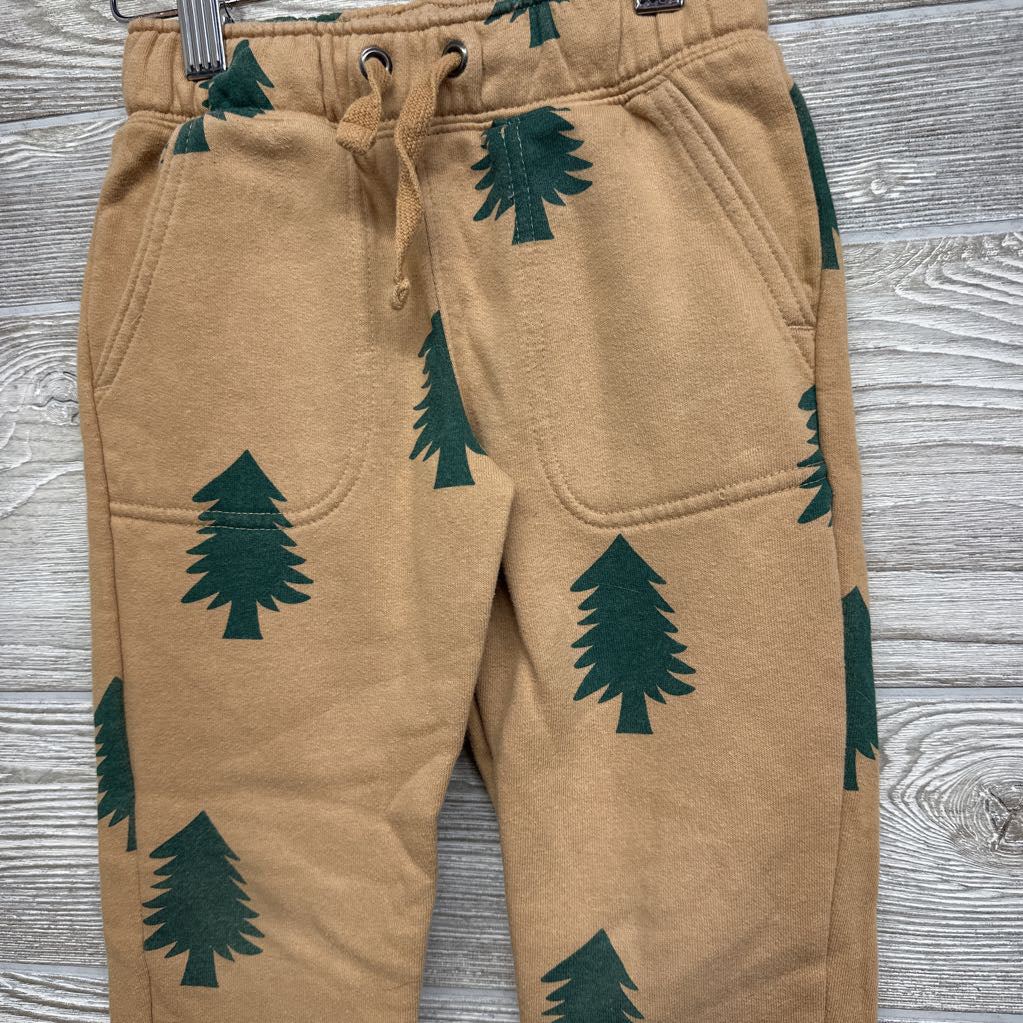 Drawstring Sweatpants Trees 4T