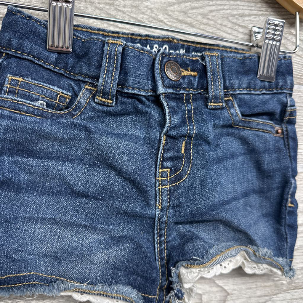 Denim Shorts Eyelet Trim 18M