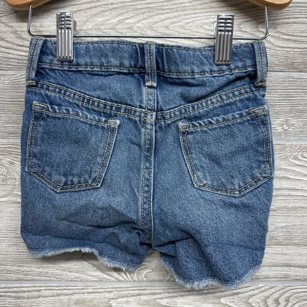 Distressed Denim Shorts Frayed 3T