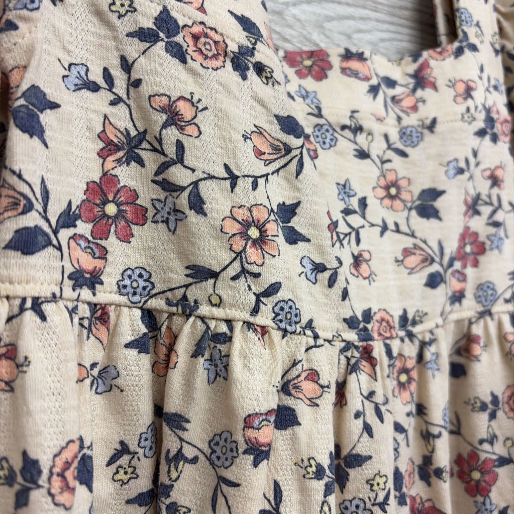 NEW Puff Sleeve Dress Flowers 5T