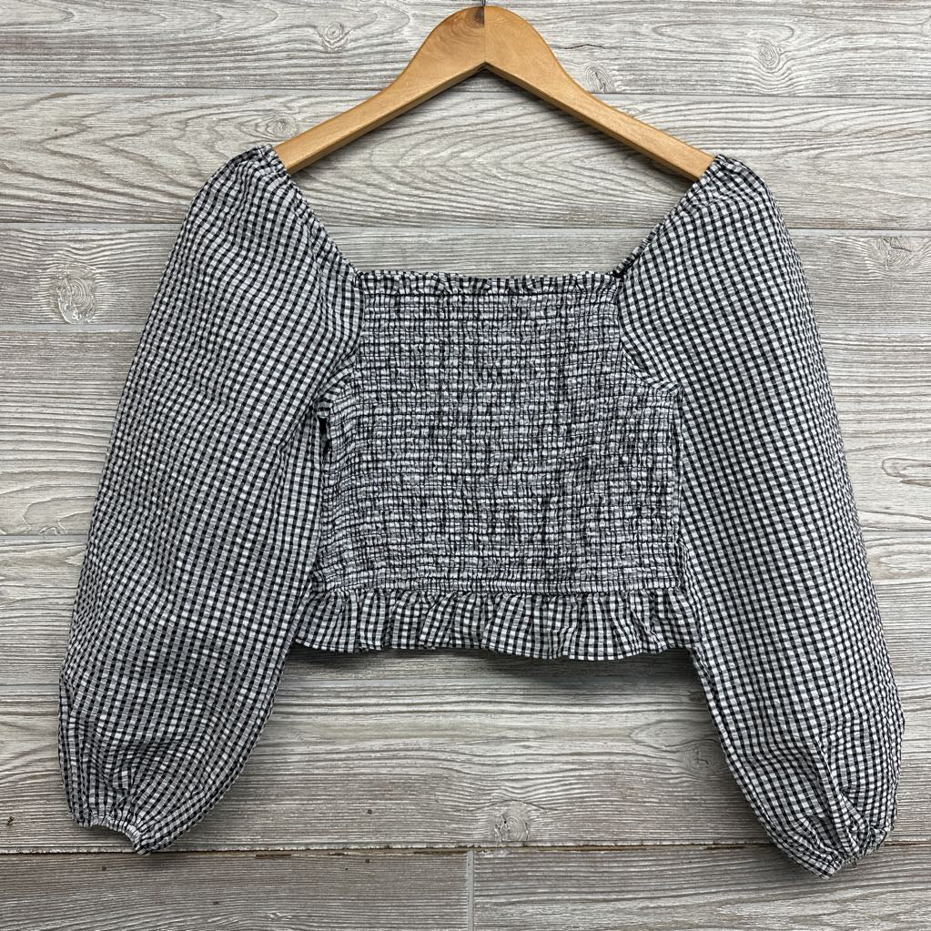 NEW Crop Smocked Off The Shoulder Blouse 10