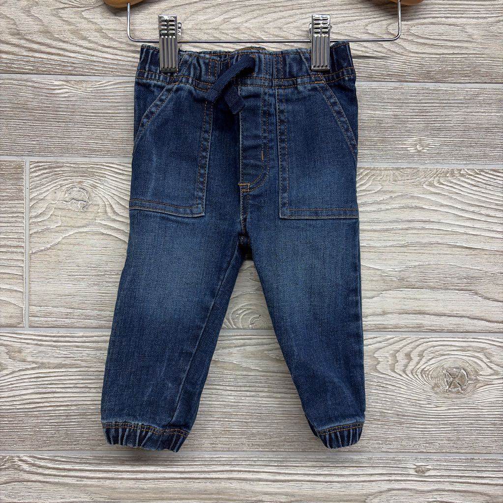 Pull On Denim Joggers 6-9M