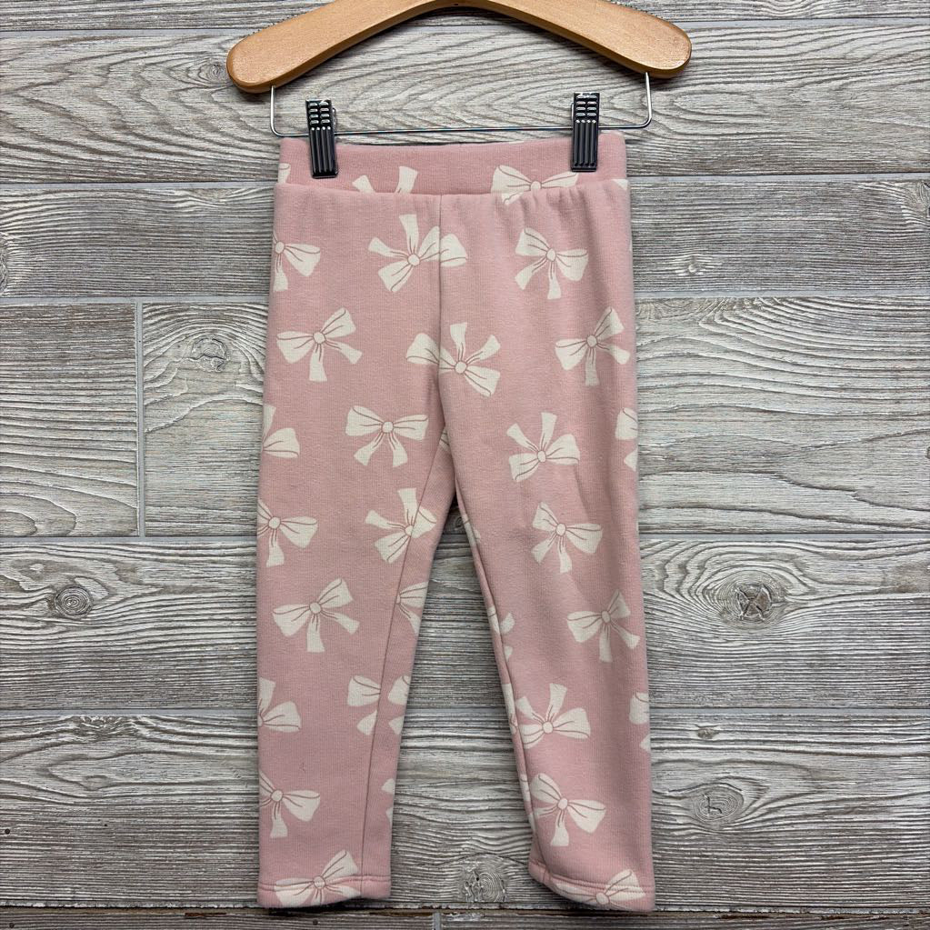 Lined Leggings Bows 3T